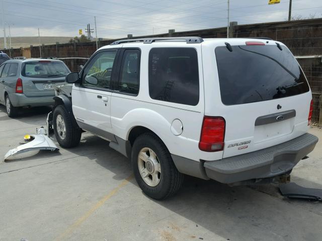 1FMZU70E02UC85872 - 2002 FORD EXPLORER S WHITE photo 3