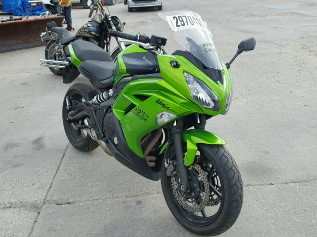 JKAEXEE10CDA02180 - 2012 KAWASAKI EX650 EC GREEN photo 1