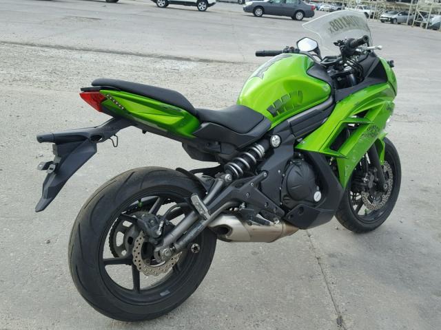 JKAEXEE10CDA02180 - 2012 KAWASAKI EX650 EC GREEN photo 4