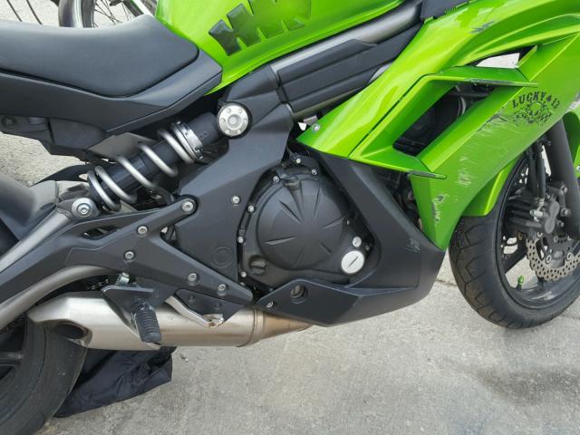 JKAEXEE10CDA02180 - 2012 KAWASAKI EX650 EC GREEN photo 7