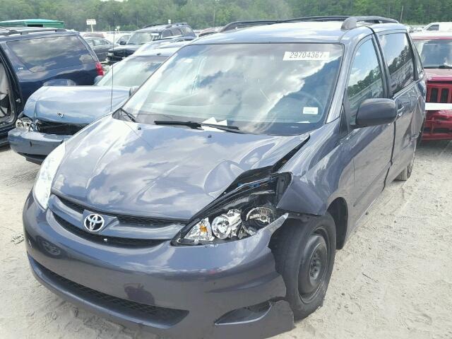 5TDZK23C58S160810 - 2008 TOYOTA SIENNA CE BLUE photo 9