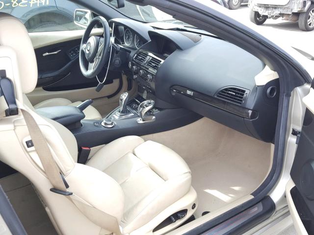 WBAEB53528CX63410 - 2008 BMW 650 I SILVER photo 5