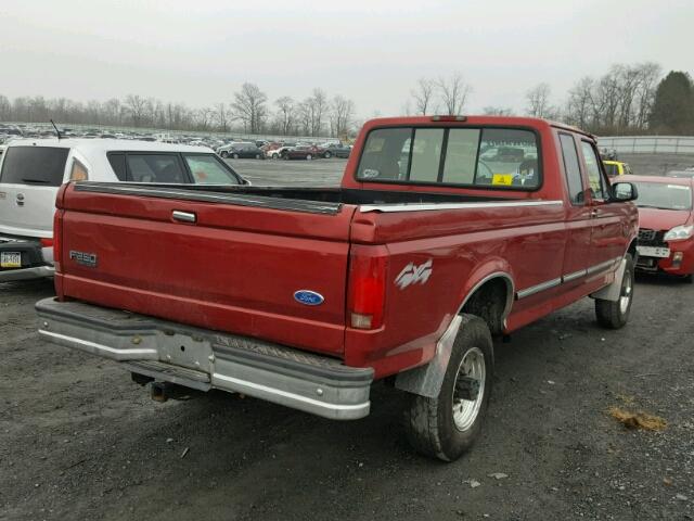 1FTHX26G7VEB93949 - 1997 FORD F250 RED photo 4