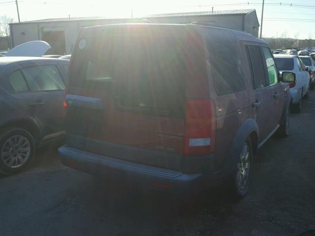 SALAD25446A377765 - 2006 LAND ROVER LR3 SE RED photo 4