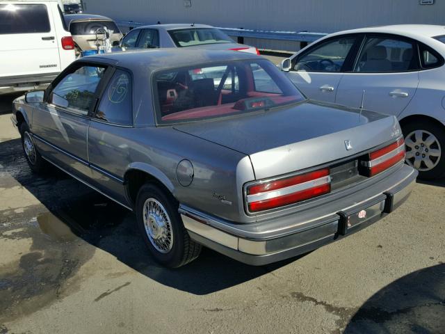 2G4WD14W9J1471262 - 1988 BUICK REGAL LIMI GRAY photo 3