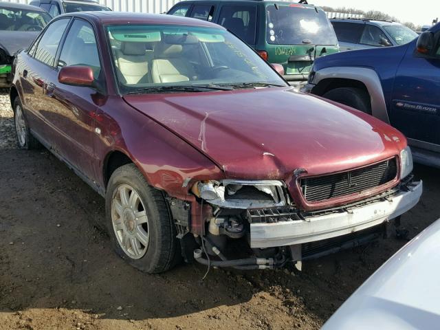 WAUCB28D2XA281150 - 1999 AUDI A4 1.8T QU MAROON photo 1