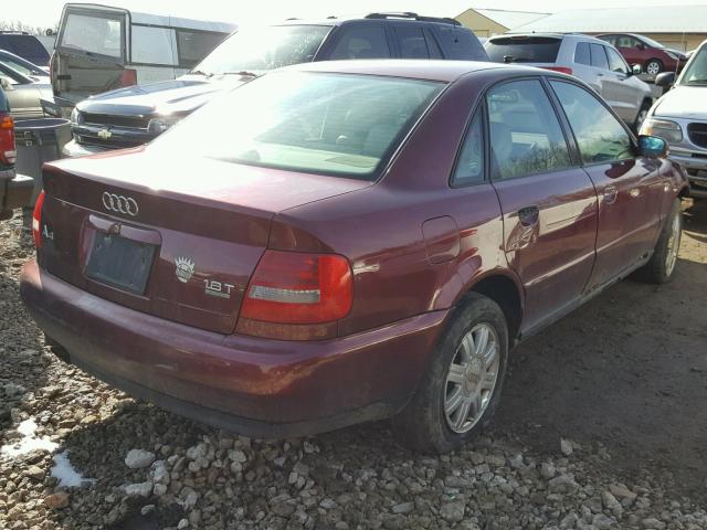 WAUCB28D2XA281150 - 1999 AUDI A4 1.8T QU MAROON photo 4