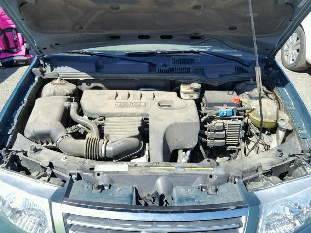 1G8AJ58F47Z180641 - 2007 SATURN ION LEVEL მწვანე ფოტო 7