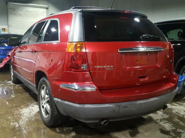 2A8GF68X37R141705 - 2007 CHRYSLER PACIFICA T RED photo 3