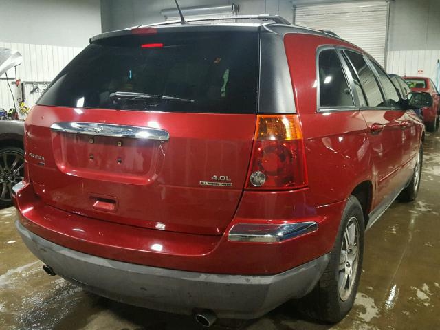 2A8GF68X37R141705 - 2007 CHRYSLER PACIFICA T RED photo 4