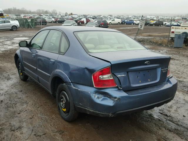 4S4BL84C254203244 - 2005 SUBARU LEGACY OUT BLUE photo 3