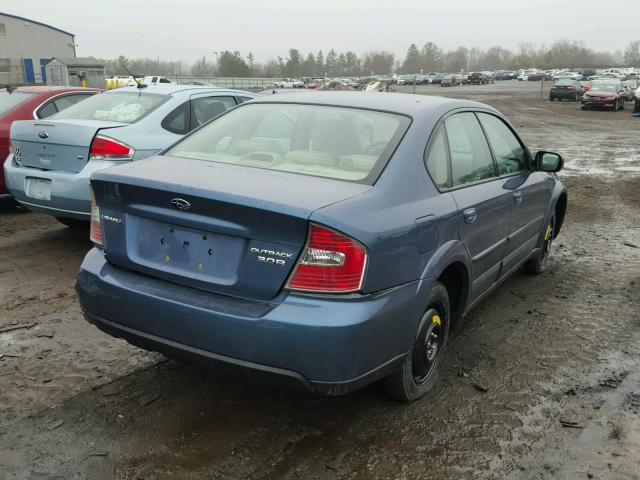 4S4BL84C254203244 - 2005 SUBARU LEGACY OUT BLUE photo 4