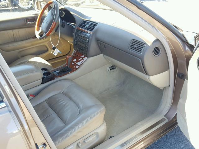 JT8BH28F5X0150409 - 1999 LEXUS LS 400 BROWN photo 5