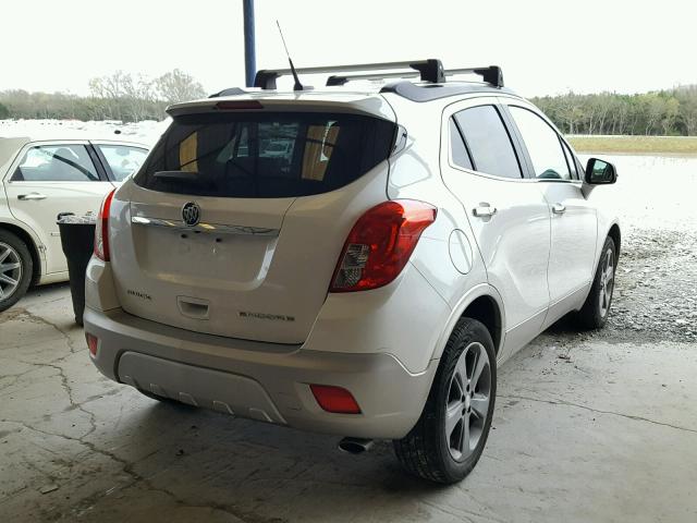 KL4CJCSB6EB584761 - 2014 BUICK ENCORE WHITE photo 4