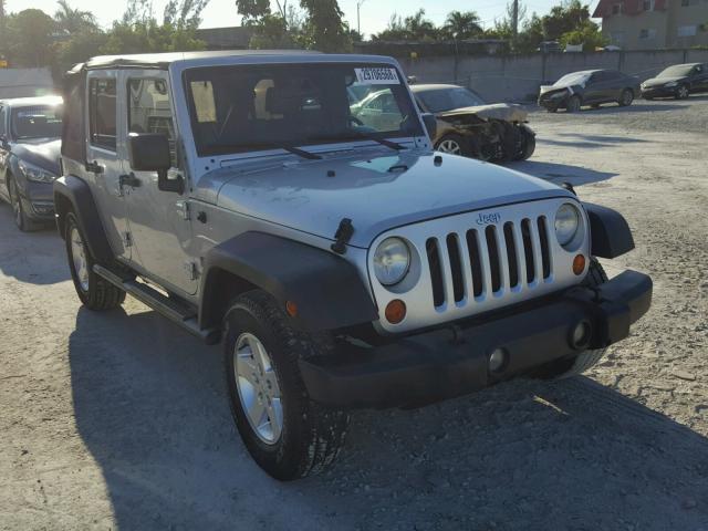 1J4GB39117L205996 - 2007 JEEP WRANGLER X SILVER photo 1