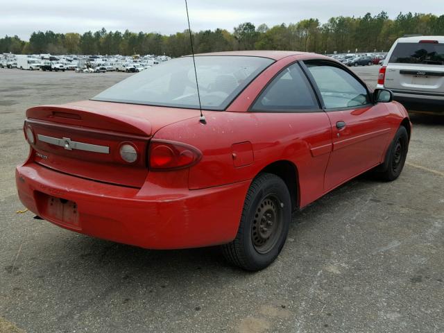 1G1JC12F937341596 - 2003 CHEVROLET CAVALIER RED photo 4