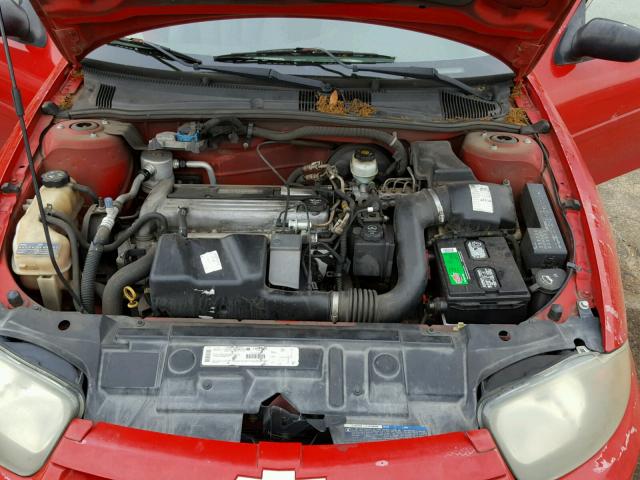 1G1JC12F937341596 - 2003 CHEVROLET CAVALIER RED photo 7