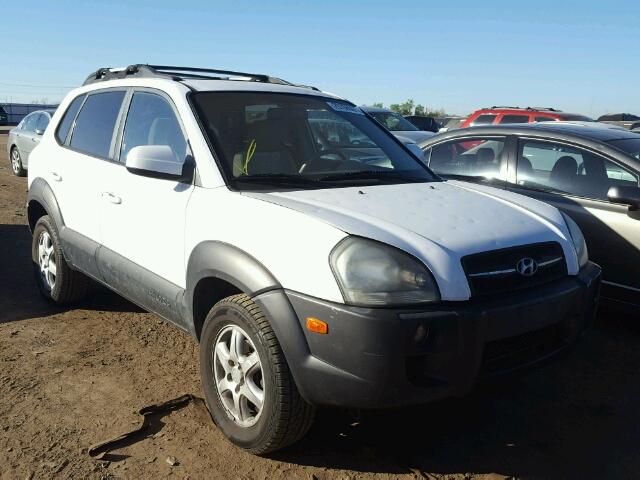 KM8JN72DX5U154838 - 2005 HYUNDAI TUCSON GLS WHITE photo 1