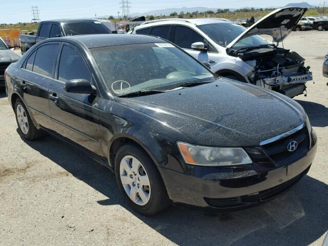 5NPET46C27H272553 - 2007 HYUNDAI SONATA GLS BLACK photo 1