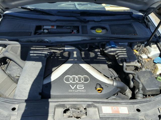 WAULD64B33N013054 - 2003 AUDI A6 2.7T QU SILVER photo 7