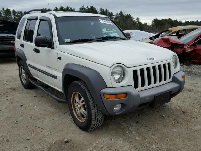 1J4GL48K83W648197 - 2003 JEEP LIBERTY SP WHITE photo 1