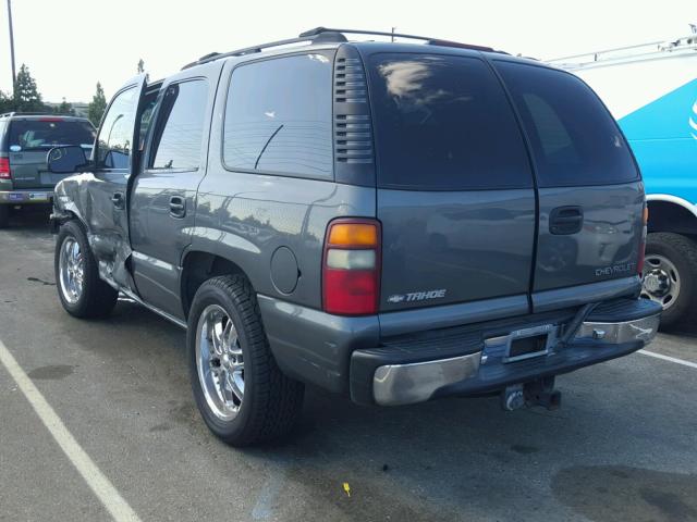 1GNEC13T51R220618 - 2001 CHEVROLET TAHOE C150 GRAY photo 3