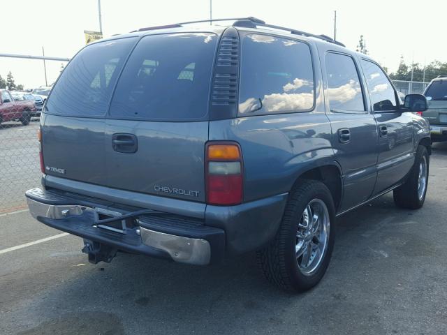 1GNEC13T51R220618 - 2001 CHEVROLET TAHOE C150 GRAY photo 4