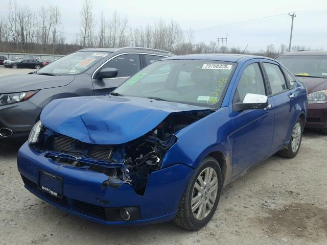 1FAHP3HN4AW135681 - 2010 FORD FOCUS SEL BLUE photo 2