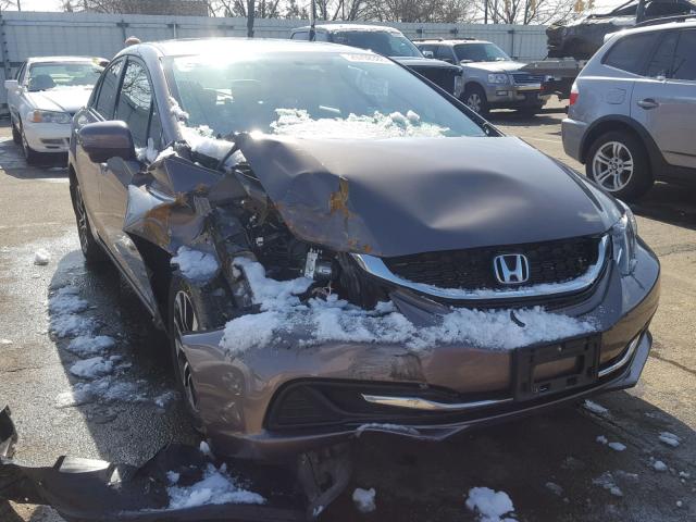 2HGFB2F87EH553357 - 2014 HONDA CIVIC EX Qəhvəyi foto 1