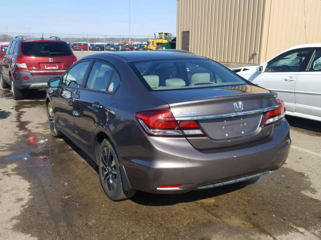 2HGFB2F87EH553357 - 2014 HONDA CIVIC EX Qəhvəyi foto 3