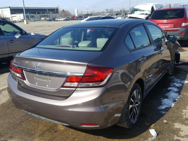 2HGFB2F87EH553357 - 2014 HONDA CIVIC EX Qəhvəyi foto 4