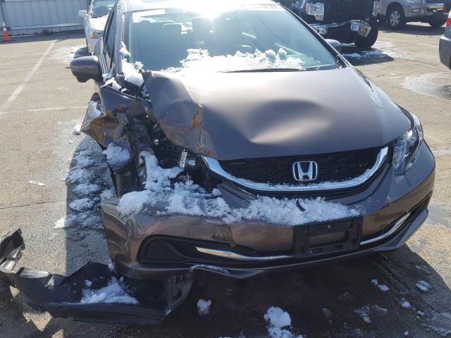 2HGFB2F87EH553357 - 2014 HONDA CIVIC EX Qəhvəyi foto 9