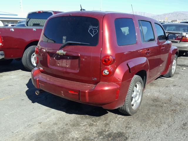 3GNDA13D38S631730 - 2008 CHEVROLET HHR LS MAROON photo 4