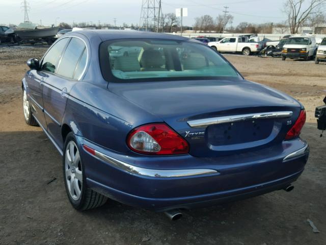 SAJEA51C04WD76083 - 2004 JAGUAR X-TYPE 3.0 BLUE photo 3