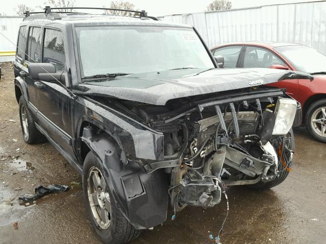 1J8HH48K26C216215 - 2006 JEEP COMMANDER BLACK photo 1