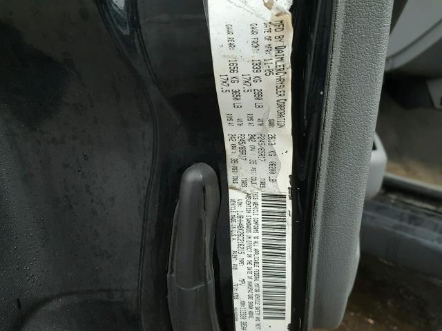 1J8HH48K26C216215 - 2006 JEEP COMMANDER BLACK photo 10