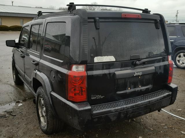 1J8HH48K26C216215 - 2006 JEEP COMMANDER BLACK photo 3