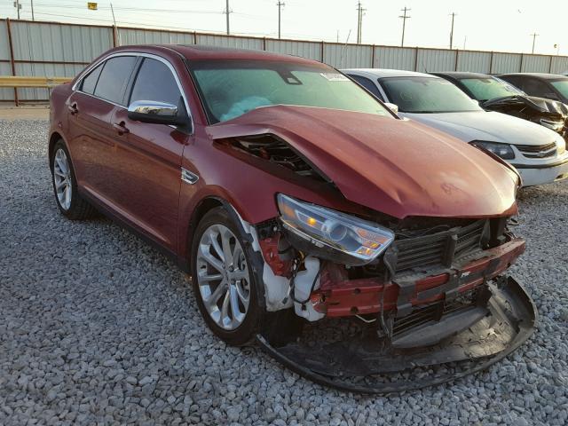 1FAHP2F87FG189985 - 2015 FORD TAURUS LIM RED photo 1