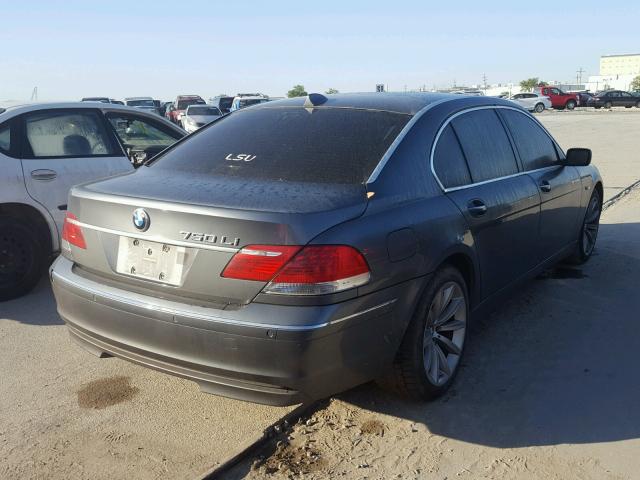 WBAHN83577DT76754 - 2007 BMW 750 GRAY photo 4