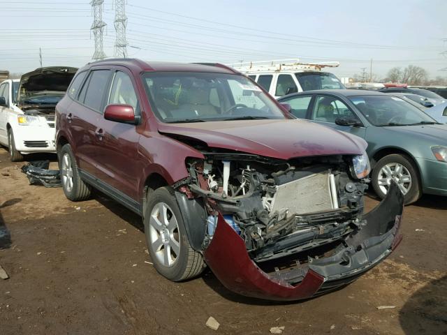 5NMSH13E78H177896 - 2008 HYUNDAI SANTA FE S RED photo 1