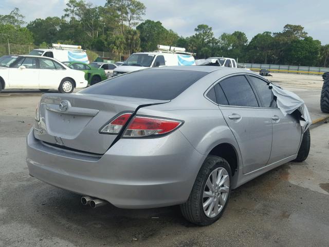 1YVHZ8DH8D5M05713 - 2013 MAZDA 6 TOURING SILVER photo 4