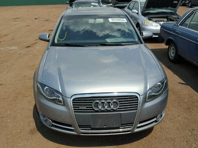 WAUDF78E26A102179 - 2006 AUDI A4 2.0T QU SILVER photo 9