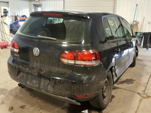 WVWDA7AJ0BW345852 - 2011 VOLKSWAGEN GOLF BLACK photo 4