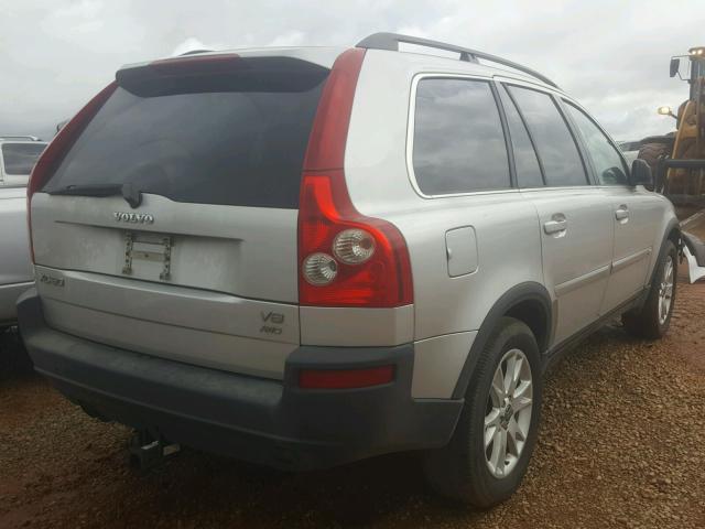 YV1CZ852051209424 - 2005 VOLVO XC90 V8 SILVER photo 4