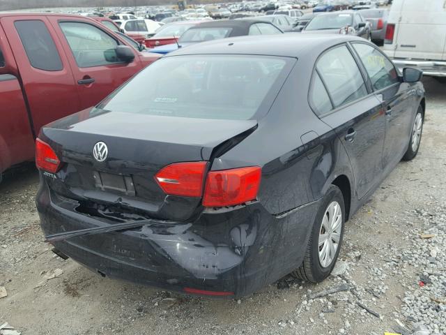 3VW2K7AJXCM307189 - 2012 VOLKSWAGEN JETTA BASE შავი ფოტო 4