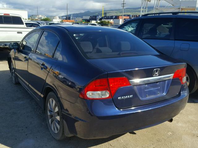 2HGFA16809H504083 - 2009 HONDA CIVIC EX ლურჯი ფოტო 3