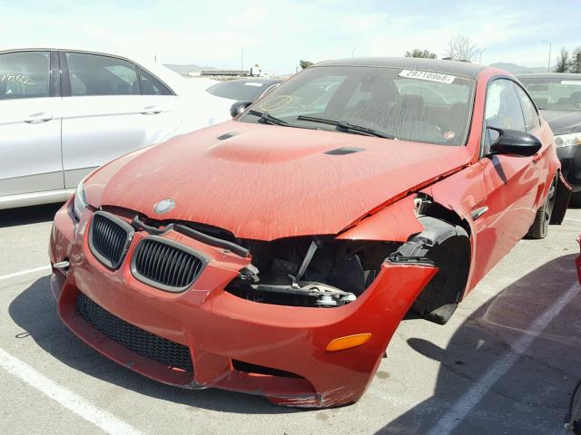 WBSWD93538PY40912 - 2008 BMW M3 RED photo 2