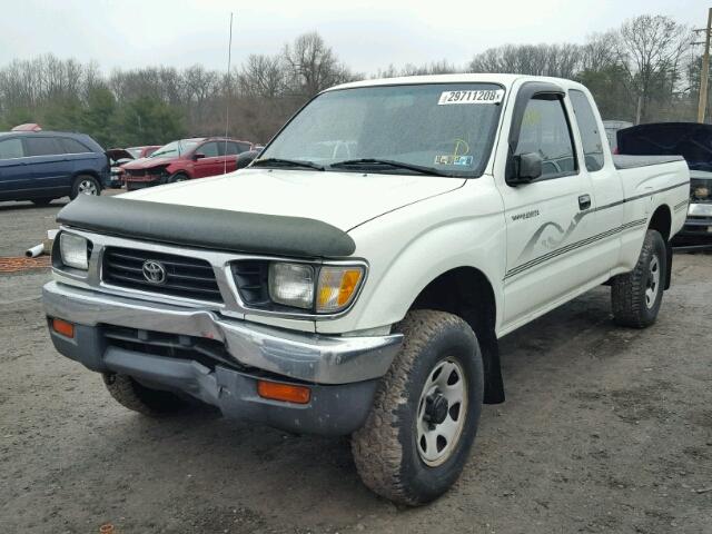 4TAWN72N4VZ302337 - 1997 TOYOTA TACOMA XTR WHITE photo 2