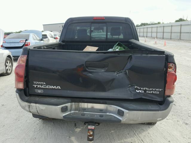 5TETU62N28Z586192 - 2008 TOYOTA TACOMA PRE BLACK photo 6