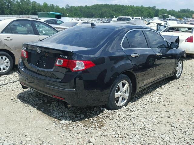 JH4CU2F69AC036700 - 2010 ACURA TSX BLACK photo 4